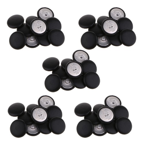50Pcs Artificial Leather Covered Upholstery Buttons Garments Decor 25mm - Picture 11 of 11