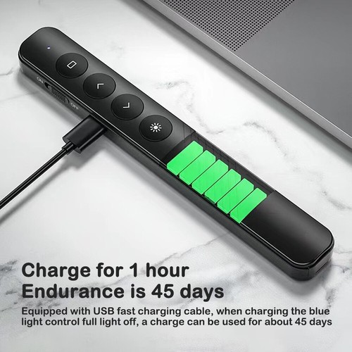 Stylo PowerPoint 2,4 GHz Présentation Clicker USB Flip Présentateur Pointeur PPT Diapositive - Photo 5/17