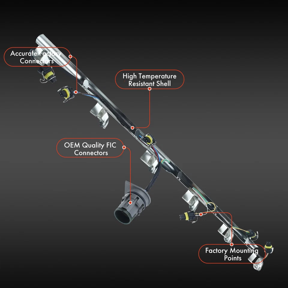 Arnés inyector de combustible para International Harvester Genesis RE 4400LP 5600i 8500 Foto 3 de 4