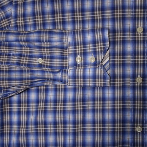TAILORBYRD Hemd Herren Large Blau Tartan Knopf Langarm Oxford - Bild 6 von 18