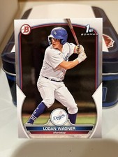 2023 1st Bowman Logan Wagner # BP-36  Los Angeles Dodgers Baseball Card 1T