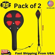 24-inch Genuine Cowhide Leather Riding Crop Whip for Horse Training and Riding