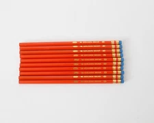 Golden Bear Orange #2 Pencils, 10 Pcs, Made In USA Sustainable Californian Cedar