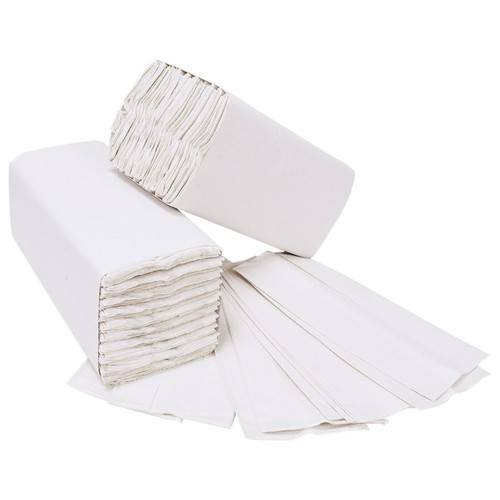 480 x WHITE 2 PLY C-FOLD PAPER HAND TOWELS MULTI FOLD - Picture 3 of 5