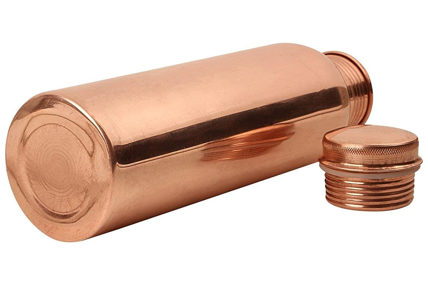 Handcrafted Joint and Leak Proof Copper Water Bottle ( 1000ml, Pack of ...