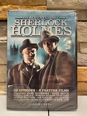 THE ADVENTURES OF SHERLOCK HOLMES 39 EPISODES 4 FEATURES FILM NEW & SEALED DVD