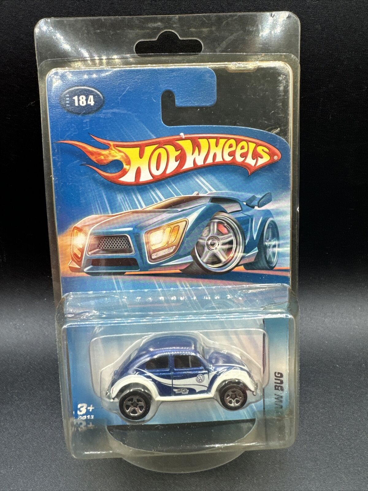 2005 Hot Wheels BLUE VW VOLKSWAGEN BEETLE BUG Exclusive From Kar Keepers 184