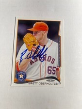 Houston Astros BRETT OBERHOLTZER Signed Card