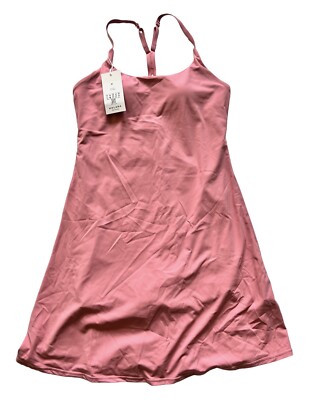 Halara Medium Cloudful Backless 2-in-1 Cool Touch Dress Longer Length Rose Pink | eBay Halara Medium Cloudful Backless 2-in-1 Cool Touch Dress Longer Length Rose Pink | eBay