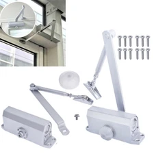 LABLT 2 PCS 25-45KG Commercial Door Closer Independent Valves Control Sweep