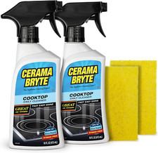 Cerama Bryte Daily Cooktop Stove Cleaner 16oz 4-Piece Glass Surfaces Kit