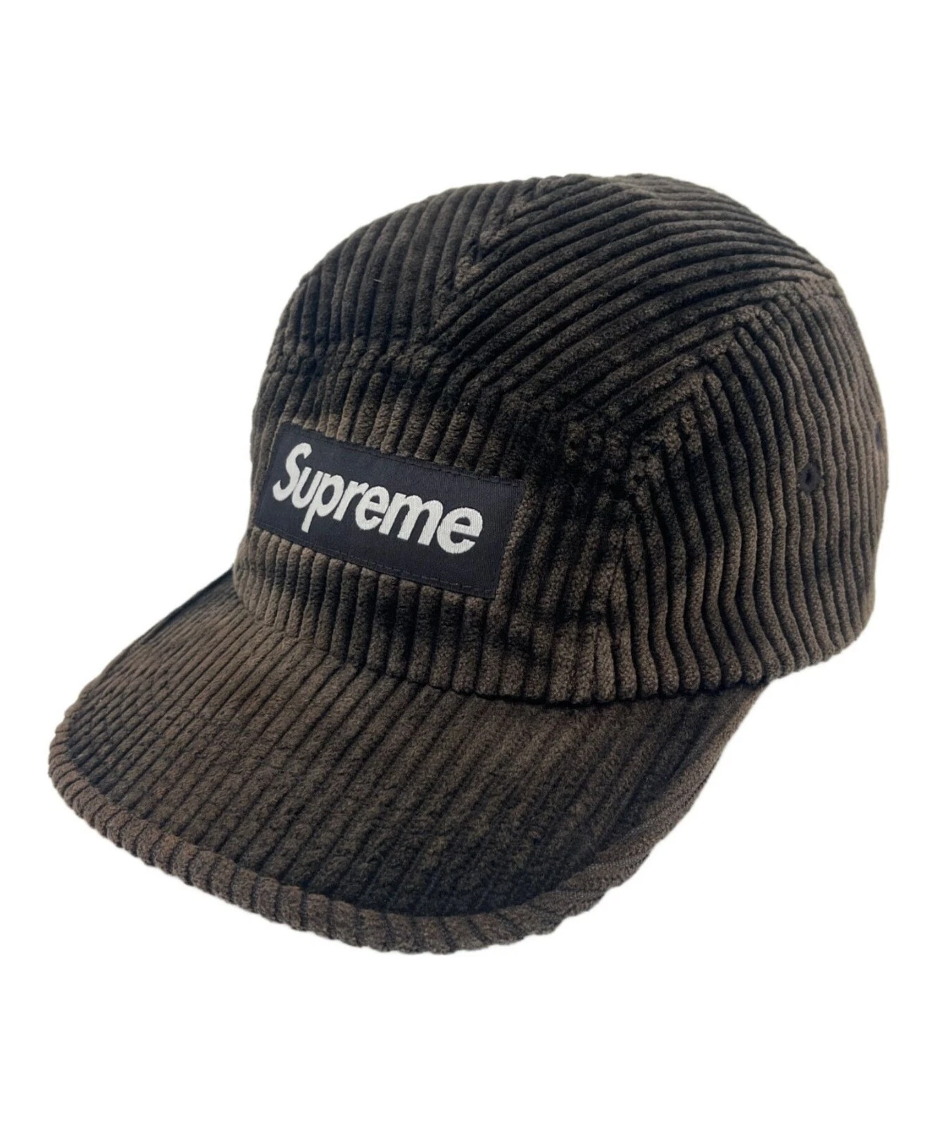 Casquette marron logo boîte SUPREME