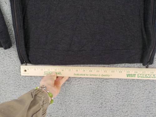 MATTY M SWEATSHIRT WOMENS SZ S CHARCOAL LONG SLEEVE ZIPPED SIDES LIGHTWEIGHT NWT - Picture 11 of 20