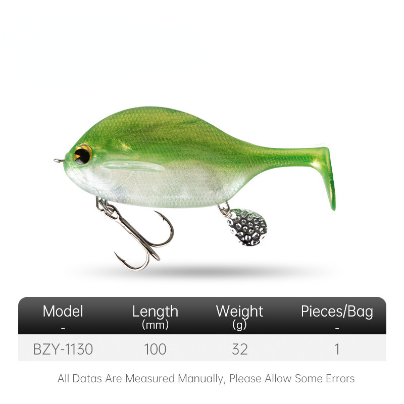 Fishing Lure Swimbait 100mm 32g Predator Silicone Wobblers Paddle Tail Soft Lure Fishing Lure Swimbait 100mm 32g Predator Silicone Wobblers Paddle Tail Soft Lure