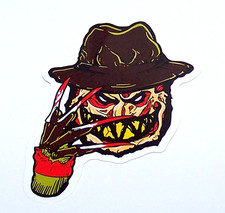 "A Nightmare on Elm St." Cut Sticker Decal Movie Horror Film Freddy Krueger