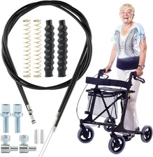 14Pcs Brake Cable Parts for Walkers Replace, Drive Rollator Replacement Parts wi