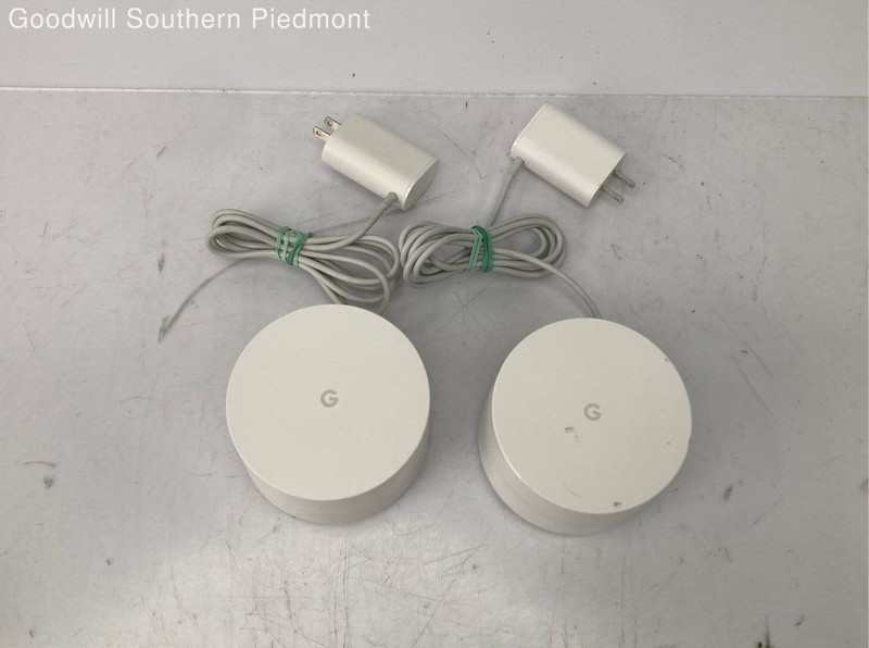 Lot of 2 Google NLS-1304-25 Mesh Wi-Fi Units - Untested