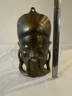 Vintage Brass Wall Mounted Mask 6" tall Asian Chinese wise man figure Hong Kong — photo 3