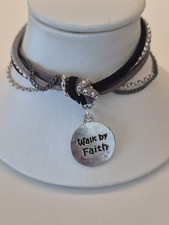 Walk By Faith Charm Mullti Strand  Bracelet