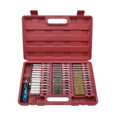 Stahl-Faust Rundbürsten Set KFZ Bohrloch-Bürsten Nylon Messing Stahl-Bürsten-Sat
