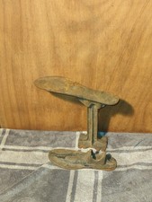 Antique Cast Iron Cobbler Stand and 2 shoe Forms 9" and 10"