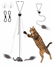 Paws Power Hanging Door Cat Toy Self-Play Feather 1 Pack, Extended Package