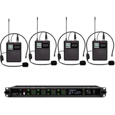Pro ULXD4Q Headset Wireless Microphone System Digital LED Large Screen Display