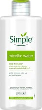 Simple Kind to Skin Micellar Cleansing Water 200ml Hydrating Makeup Remover