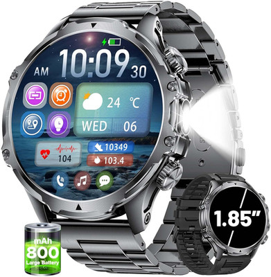 Militrary Smart Watch for Men,1.85'' HD/800mAh Battery Smart watches for Android/