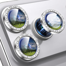 for Iphone 17 Pro / 17 Pro Max Camera Lens Protector Bling, Individual Diamond