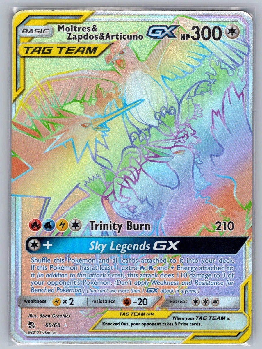 Moltres & Zapdos & Articuno GX 69/68 Hidden Fates for sale | eBay