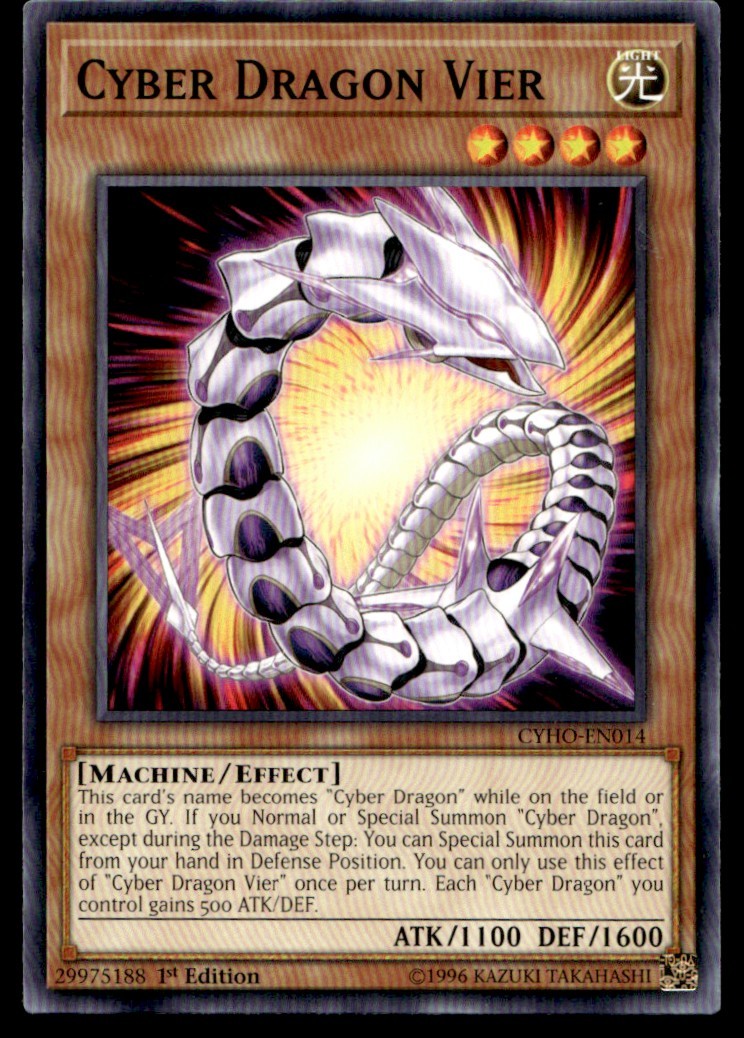 Cyber Dragon Vier Cybernetic Horizon CYHO-EN014 MP YuGiOh TCG