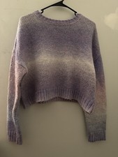 Arizona Jean Co Purple Pink Ombre Pullover Sweater Long Sleeve Women  s L