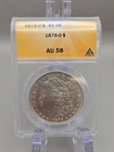 1879-O Morgan Silver Dollar $1 - ANACS  AU58