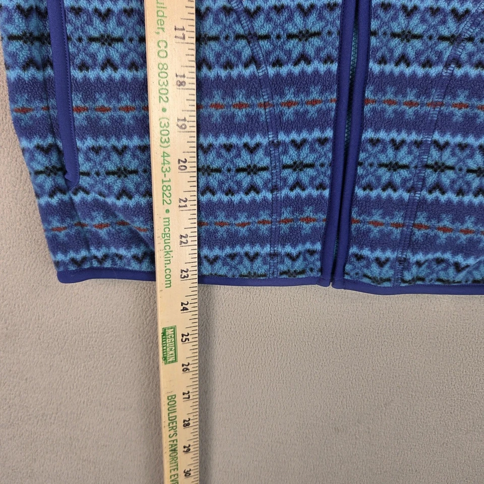 Chaqueta polar Uniqlo juvenil 11 azul Fair Isle nórdica cremallera completa poliéster niños Foto 4 de 4