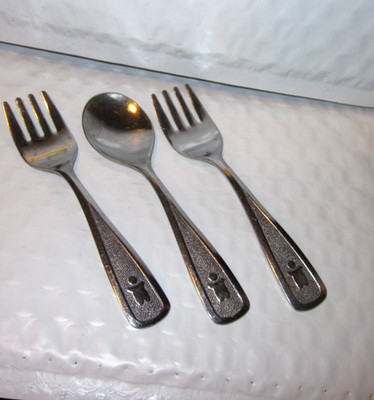 80 The First Years ''Baby Stainless Flatware'' Forks Spoon Lot Japan Vintage