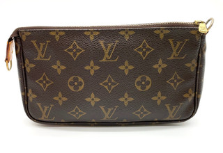 Auth Louis Vuitton Monogram Pochette Accessory Pouch M51980 OF050028