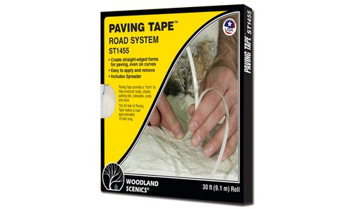 Cinta de pavimentación sistema de carreteras Woodland Scenics 1455 para diseños de dioramas | Zustand: New