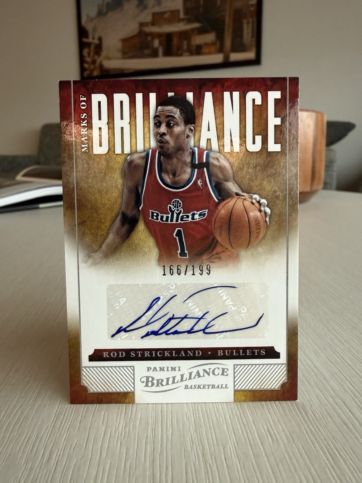 2012-13 Panini Marks Of Brilliance Rod Strickland Auto /199