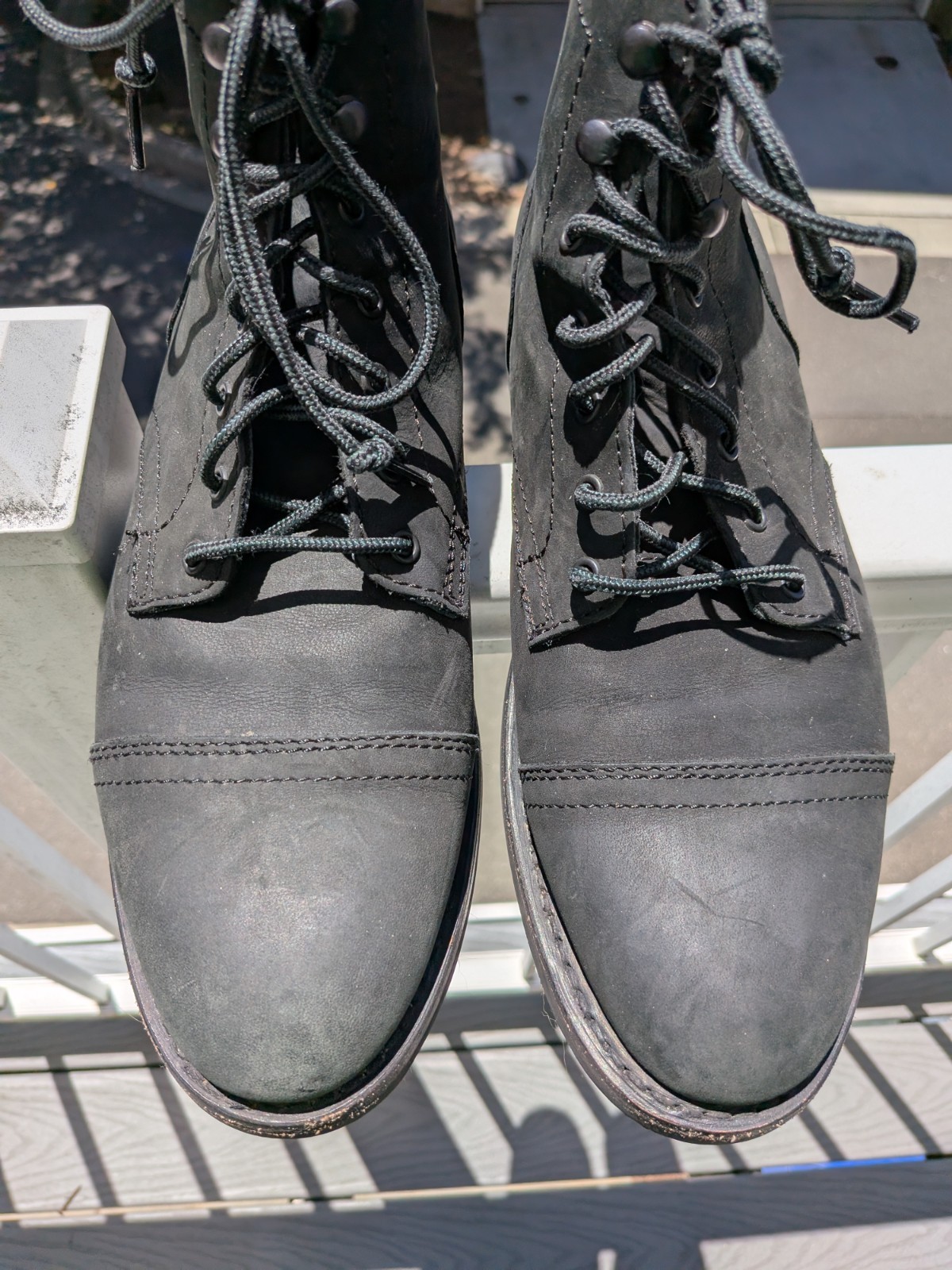 Thursday Boot Co Men’s Lace Up Boots  Captain Dark Olive Matte Suede (Sz 10)
