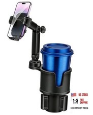 Cup Phone Holders for Your Car, 360 Adjustable Car Cup Holder Phone black
