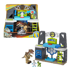 Imaginext Jurassic World Scan Glow Dino Lab Playset with Light Sounds Figures 3+