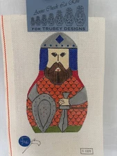 Anne Cheek LaRose for Trubey Designs hamdpainted needlepoint canvas