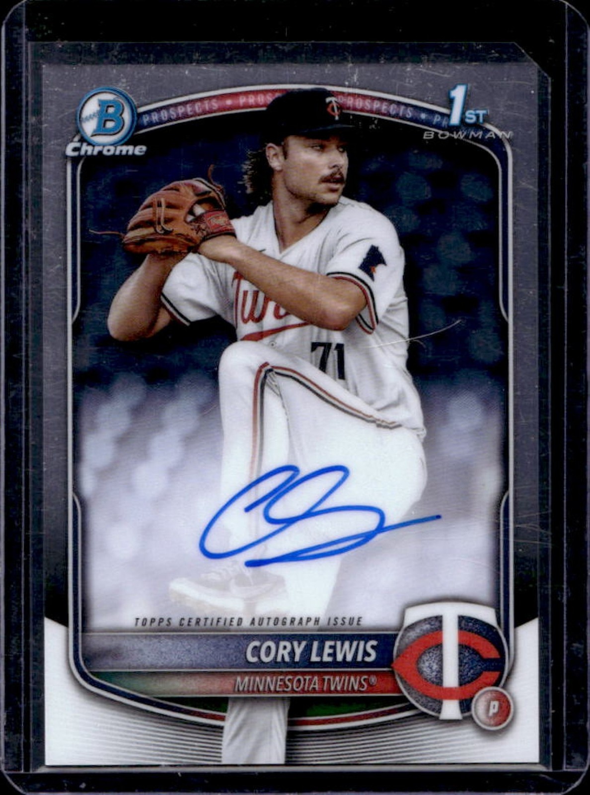 2025 Bowman Cory Lewis Chrome Auto 1st #CPA-CLE Twins