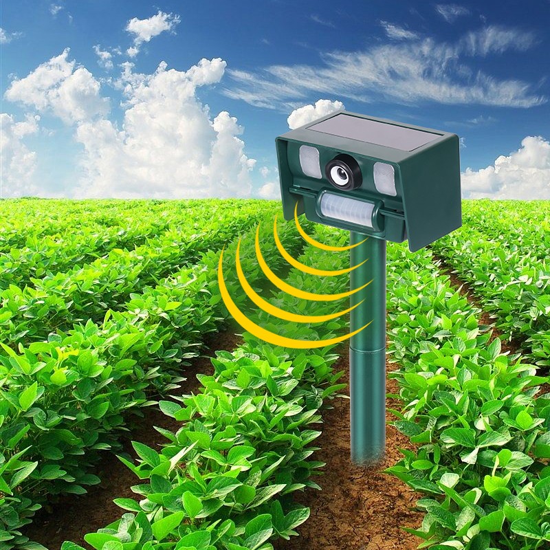 Repeller Ultrasonic Pest Solar Animal Deterrent Outdoor Garden Sensor