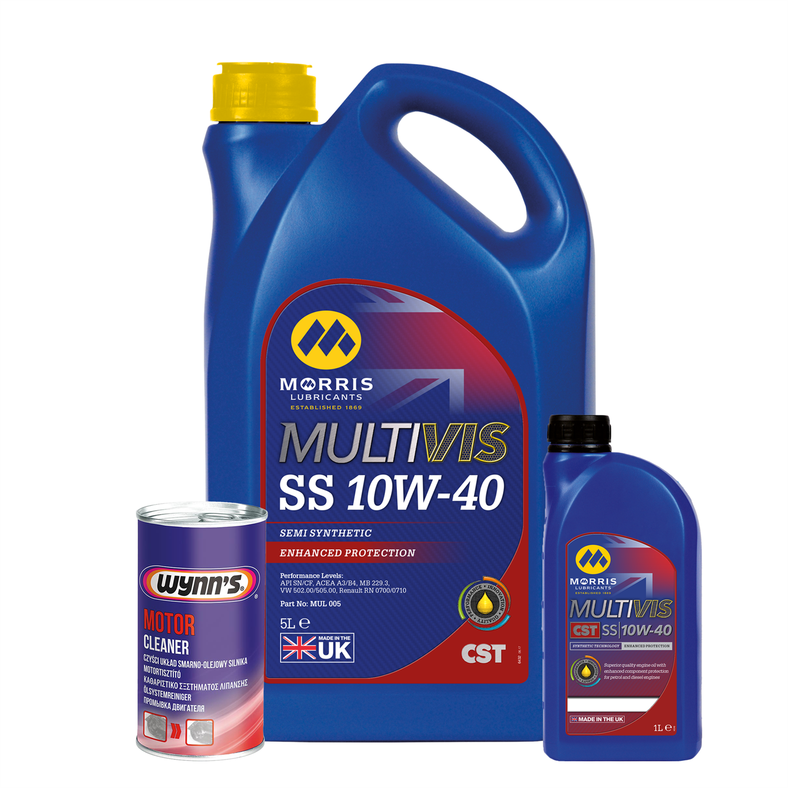 10w40 Semi-Synthetic Engine Oil API SN/CF ACEA A3/B4 6L + Engine Flush