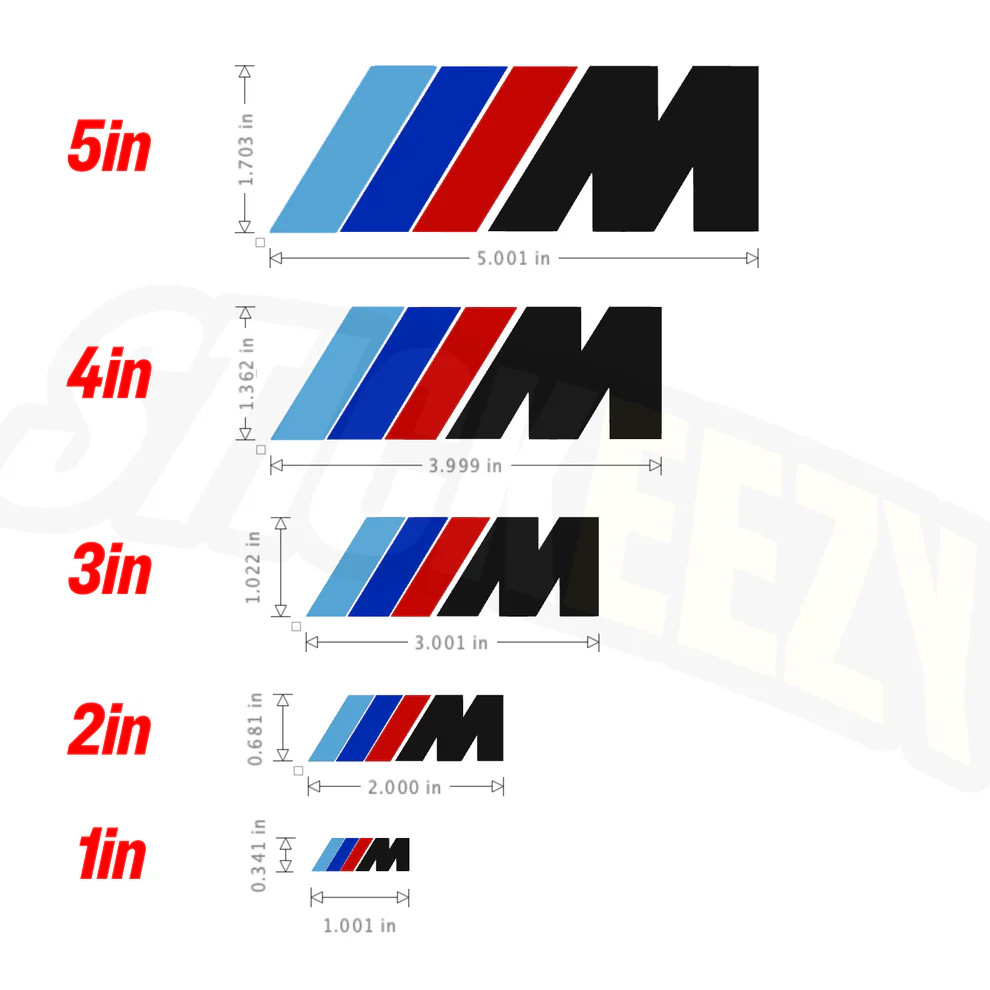 BMW M Brake Caliper Decals