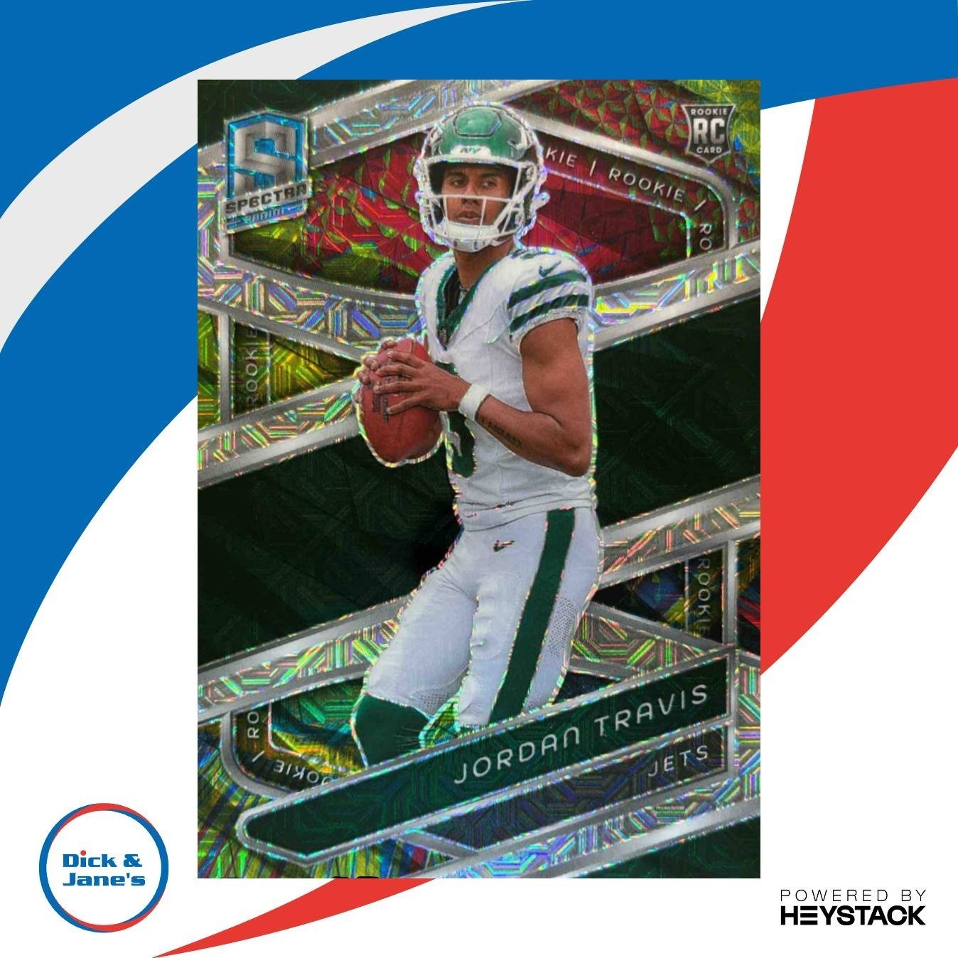 2024 Panini Spectra Jordan Travis Rookies Meta 4/25 #154 RC New York Jets