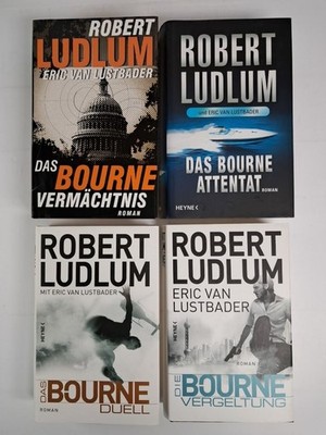 4 Bände Jason Bourne Vermächtnis, Attentat, Duell, Vergeltung. Ludlum, Lustbader