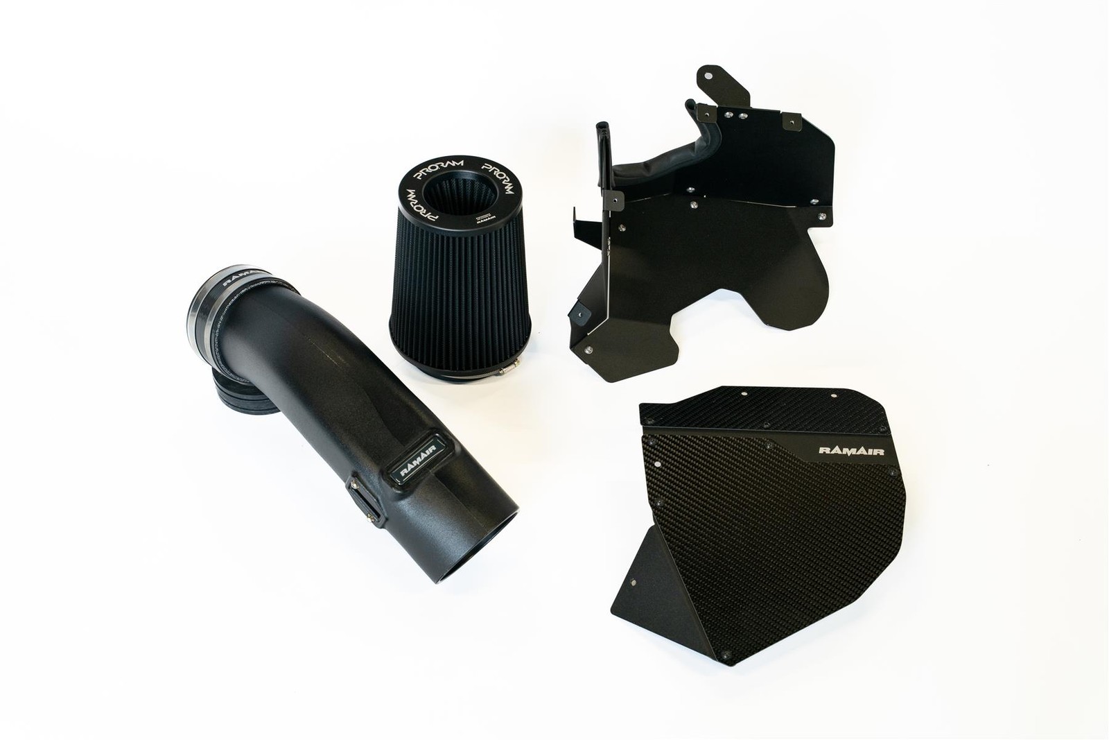 Ramair Pleated Performance Air Filter Intake Kit for BMW F70 M135i B48 Carbon